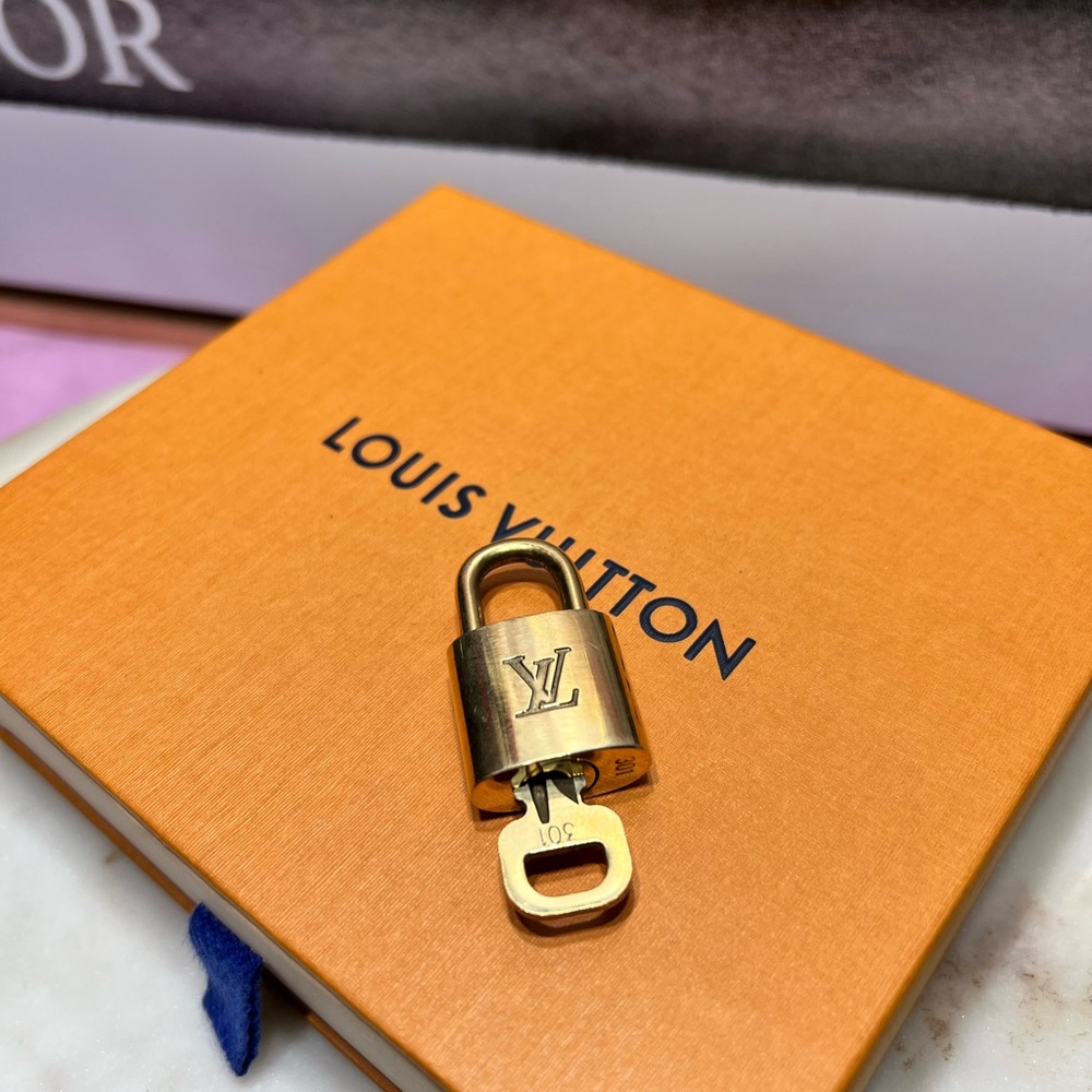 Louis Vuitton Gold Padlock 301 EUC